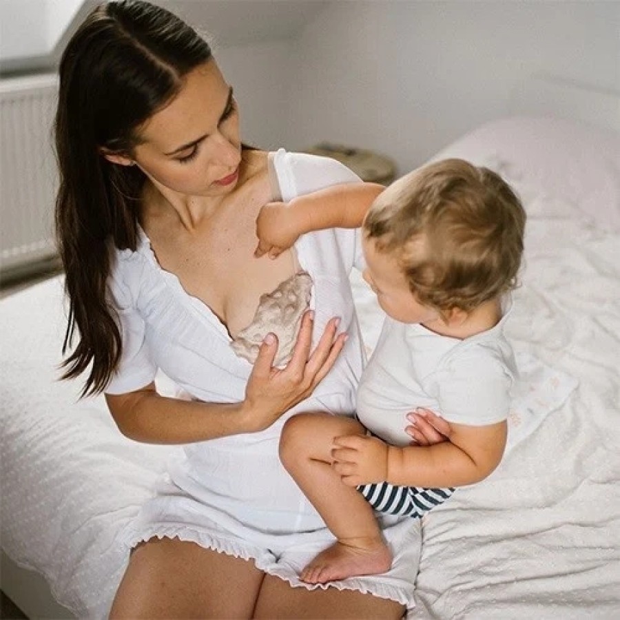 Babyono Φυσική Θερμοφόρα με Κουκούτσια από Κεράσια & Λεβάντα για Κολικούς Μπεζ