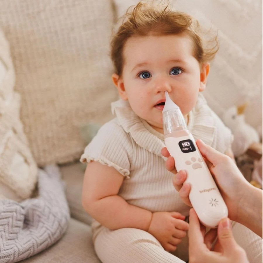 Ηλεκτρικός Ρινικός Αποφρακτήρας Μύτης BabyOno με 3 επίπεδα Έντασης & Αθόρυβη Λειτουργία Μπεζ