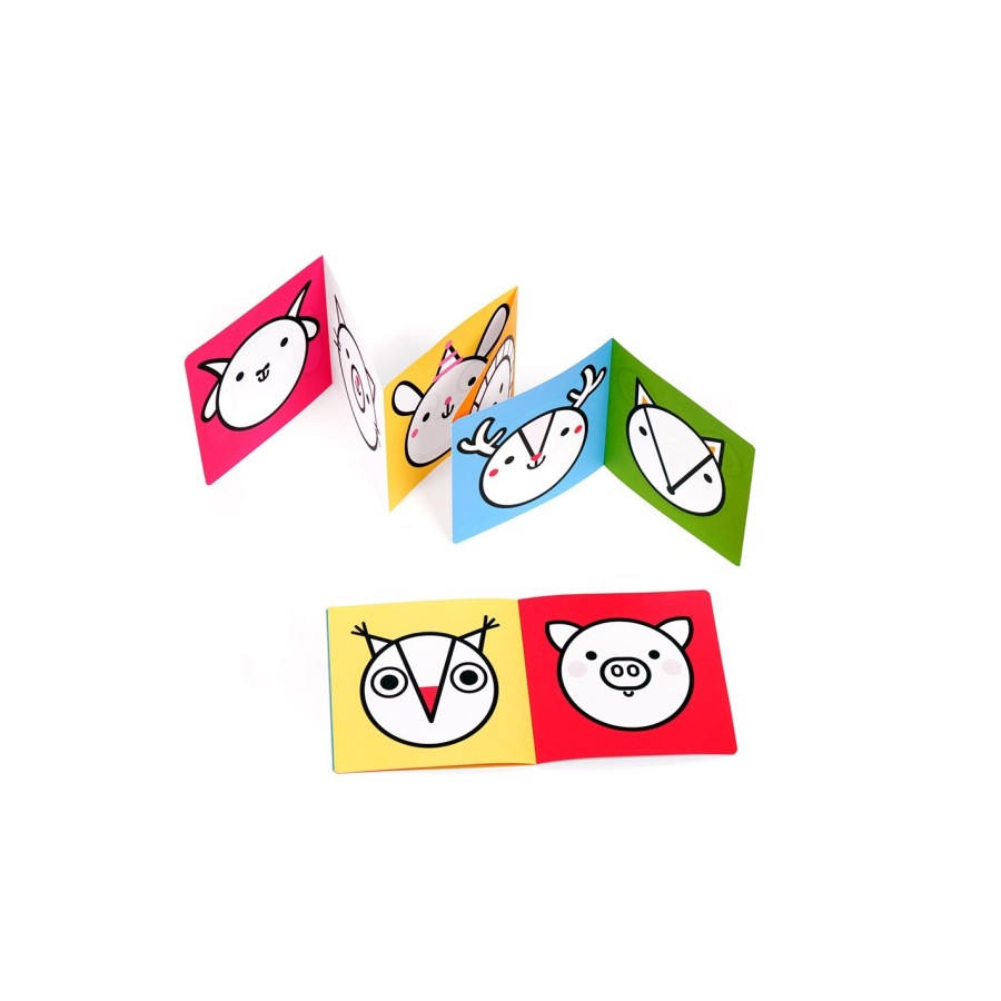 Banana Panda Βιβλία Ζωγραφικής Looong Coloring Books The White Grip Animals 2τμχ. 18m+