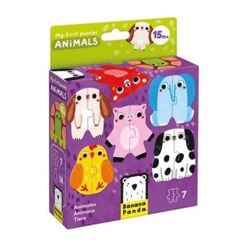 Βρεφικά Παζλ Αντιστοίχησης Banana Panda My First Puzzles Animals