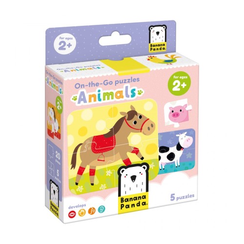 Banana Panda Παιδικά Παζλ με Ζωάκια On-The-Go Puzzles Animals 2+