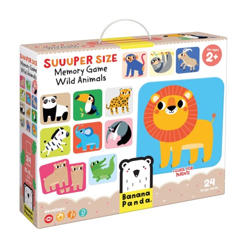 Επιτραπέζιο Μνήμης Banana Panda Suuuper Size Memory Game Wild Animals