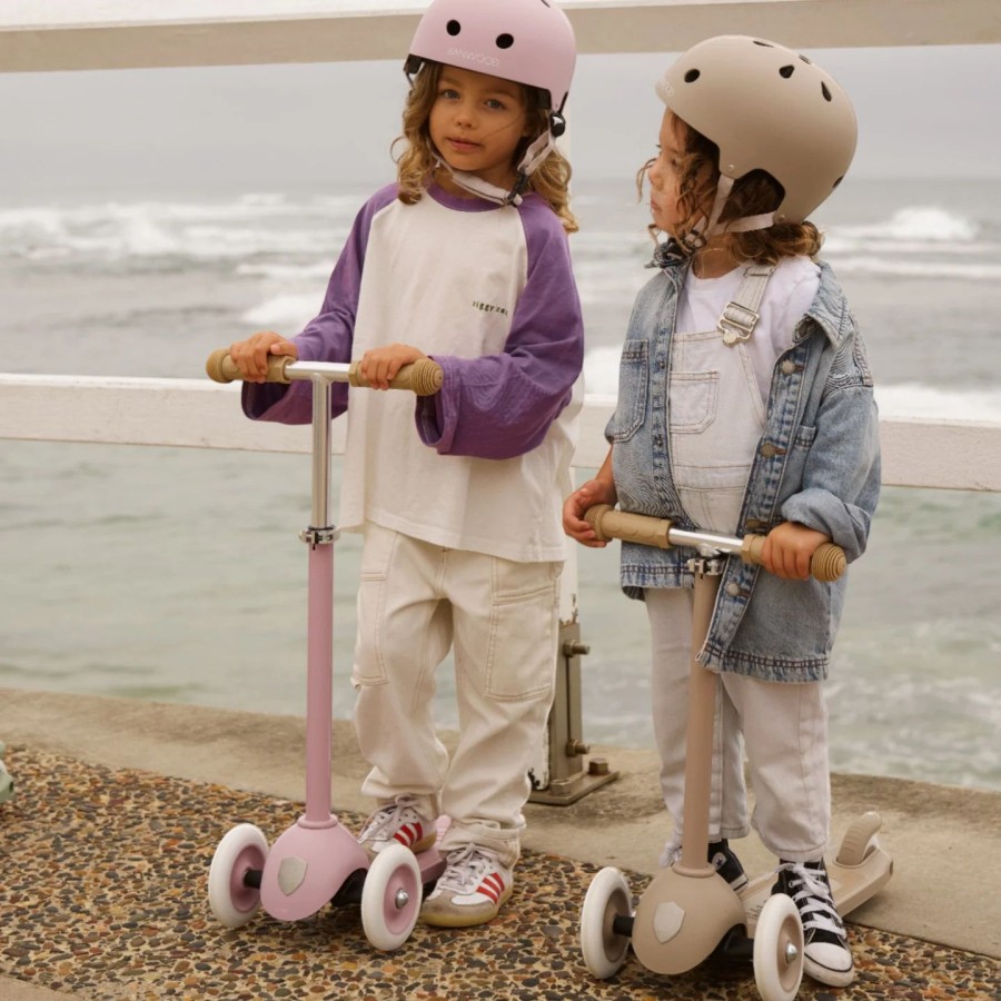 Banwood Παιδικό Πατίνι Eco με Σύστημα Easy Ride Απαλό Ροζ