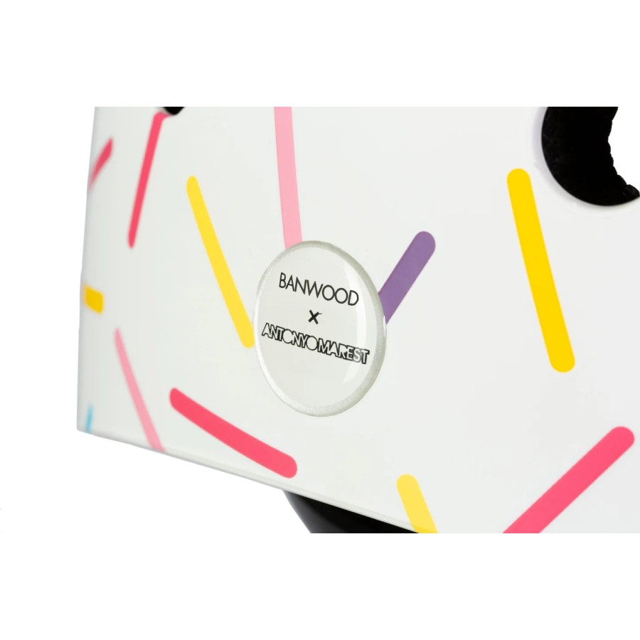 Banwood Παιδικό Κράνος με Σύστημα Dial-Fit Marest Allegra White S (3-7 ετών/52-54εκ.)