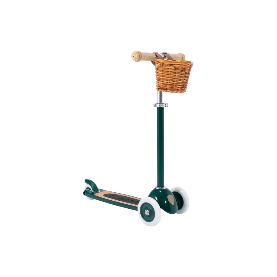 Banwood Ρυθμιζόμενο Παιδικό Πατίνι με Σύστημα Easy Ride & Καλαθάκι Πράσινο