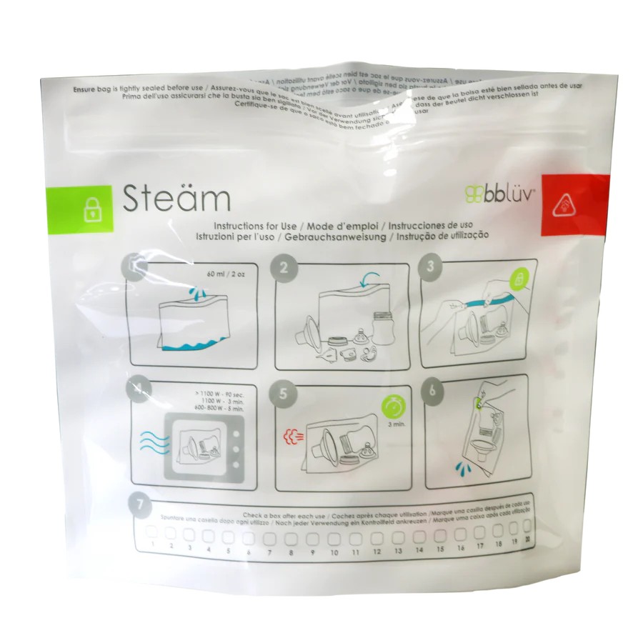 Bbluv Steam Σακούλες Αποστείρωσης για Φούρνο Μικροκυμάτων 6τμχ.