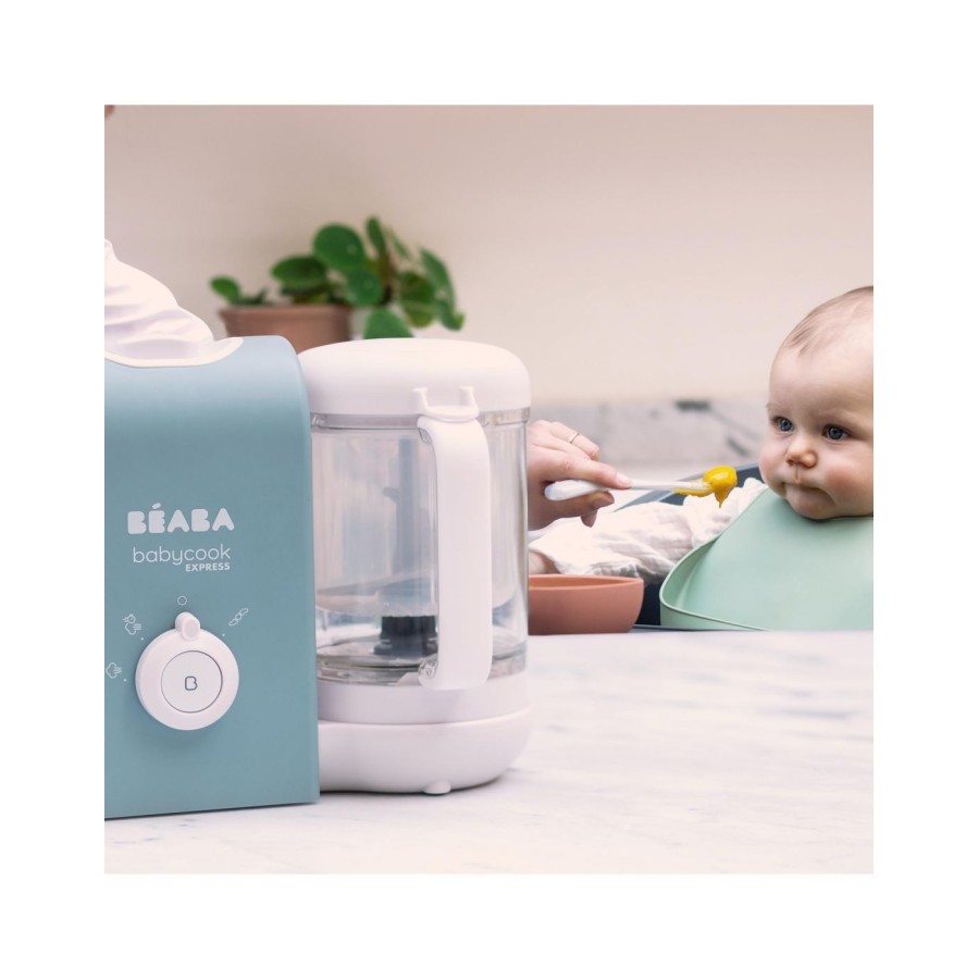 Beaba Ατμογάγειρας & Μπλέντερ Babycook Express Baltic Blue 1.25lt