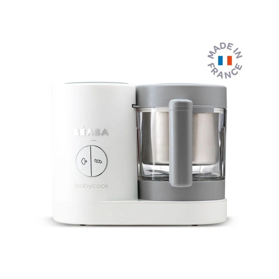 Beaba Βρεφικός Ατμογάγειρας & Μπλέντερ Babycook Neo® Grey/White 1.25lt