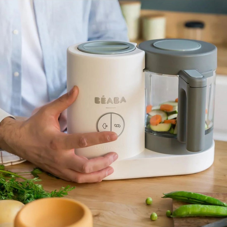 Beaba Βρεφικός Ατμογάγειρας & Μπλέντερ Babycook Neo® Grey/White 1.25lt