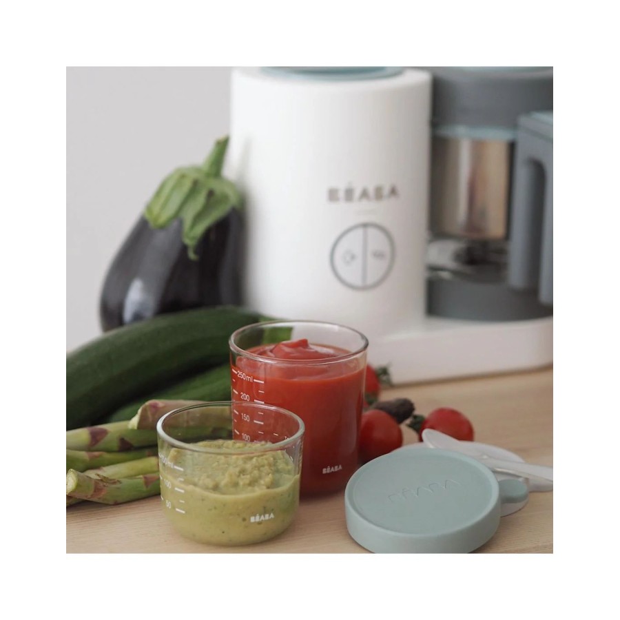Beaba Βρεφικός Ατμογάγειρας & Μπλέντερ Babycook Neo® Grey/White 1.25lt