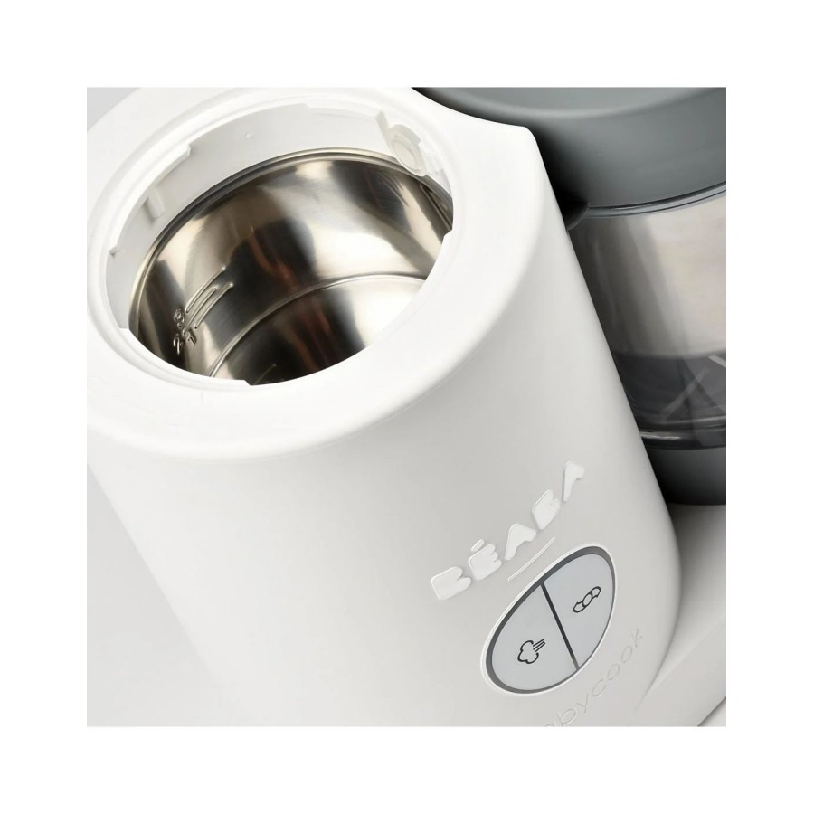 Beaba Βρεφικός Ατμογάγειρας & Μπλέντερ Babycook Neo® Grey/White 1.25lt