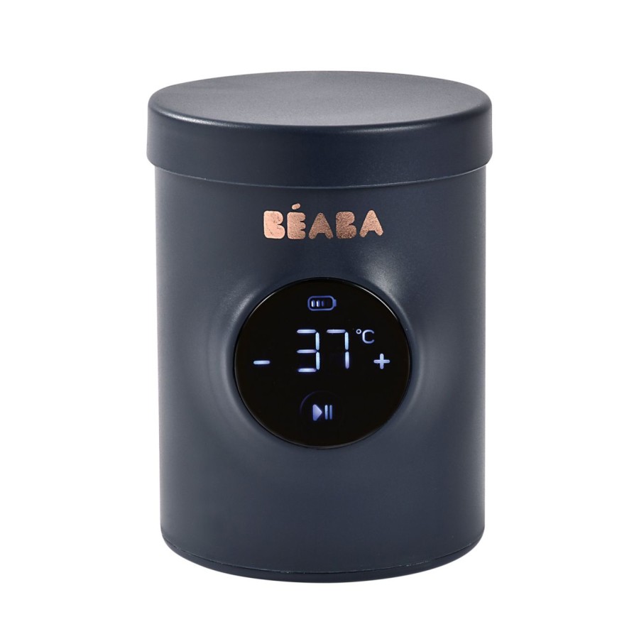 Θερμαντήρας Μπιμπερό Φορητός Beaba MILK NOMADE Night Blue+ 3 Adaptors 