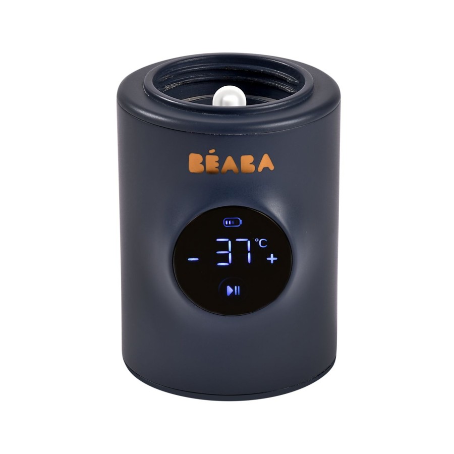 Θερμαντήρας Μπιμπερό Φορητός Beaba MILK NOMADE Night Blue+ 3 Adaptors 