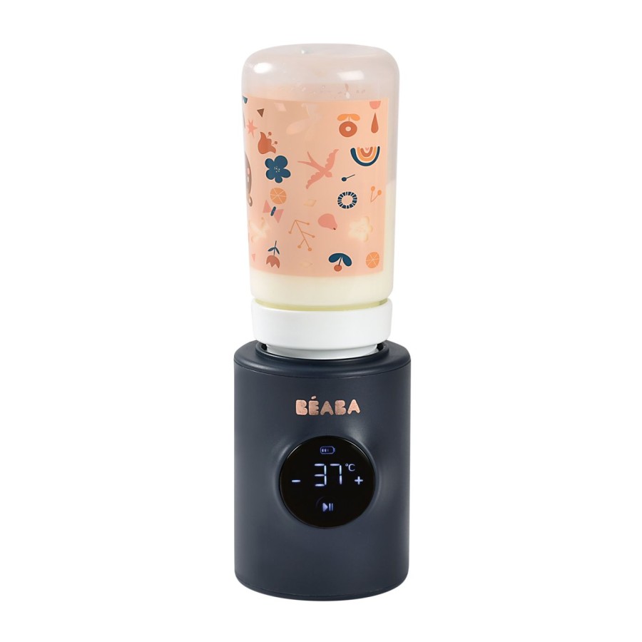 Θερμαντήρας Μπιμπερό Φορητός Beaba MILK NOMADE Night Blue+ 3 Adaptors 