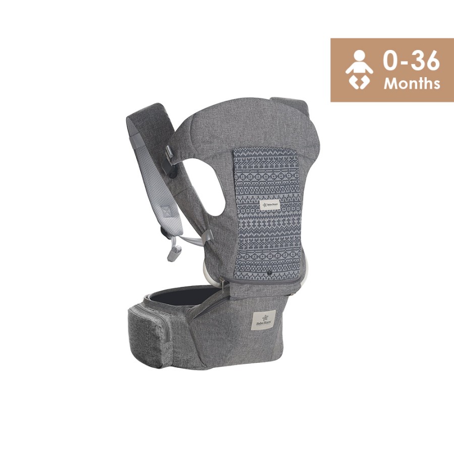 Βρεφικός Μάρσιπος Bebe Stars Cuddle Smoked Grey 226-186