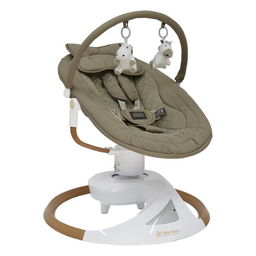 Bebe Stars Ηλεκτρική Κούνια - Ρηλάξ Snuggle Natural Beige