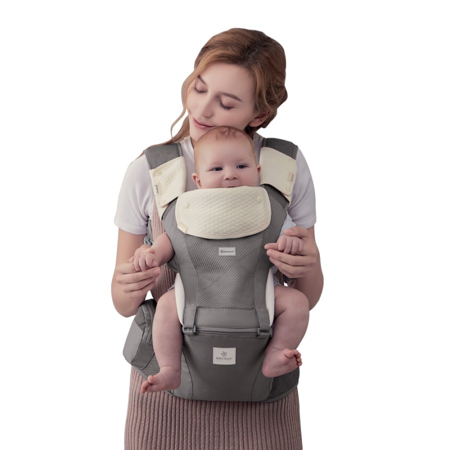 Βρεφικός Μάρσιπος Bebe Stars Hug Me Smoked Grey 225-186