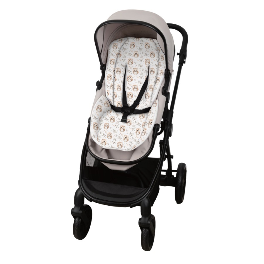 Bebe Stars Μαλακό Στρωματάκι Καροτσιού 100% Βαμβακερό 20-214 Owl