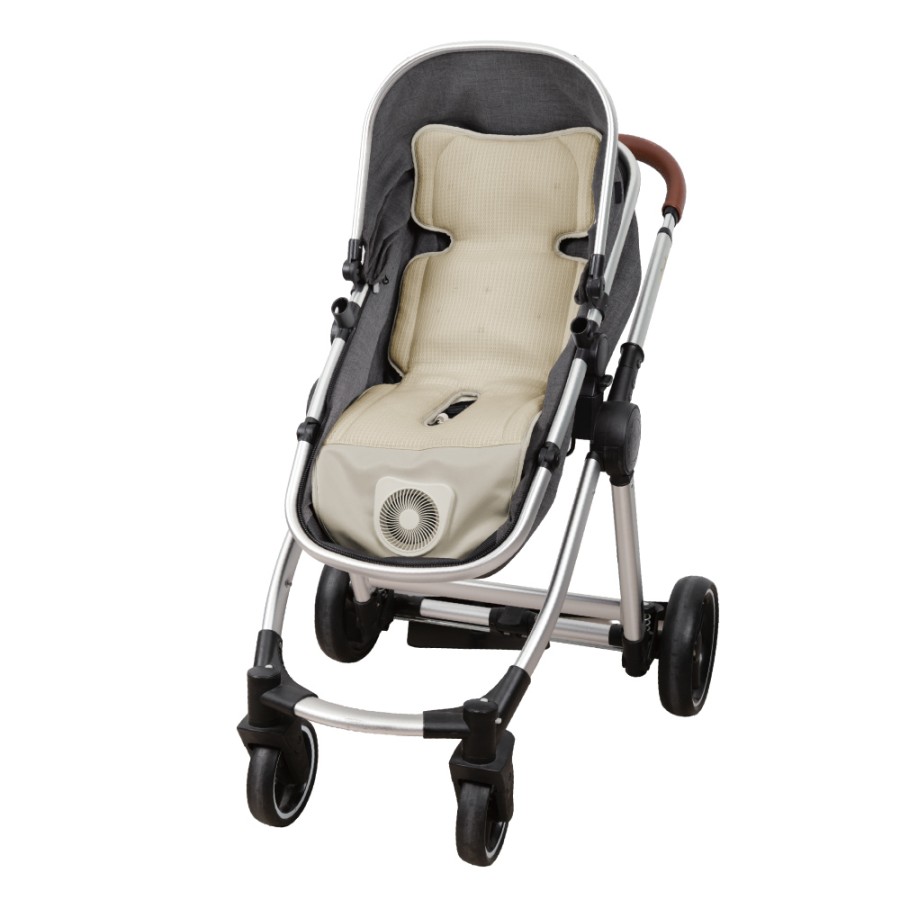 Bebe Stars Aero Κάλυμμα Καροτσιού & Καθίσματος Αυτοκινήτου με Ενσωματωμένο Ανεμιστήρα beige 80-251