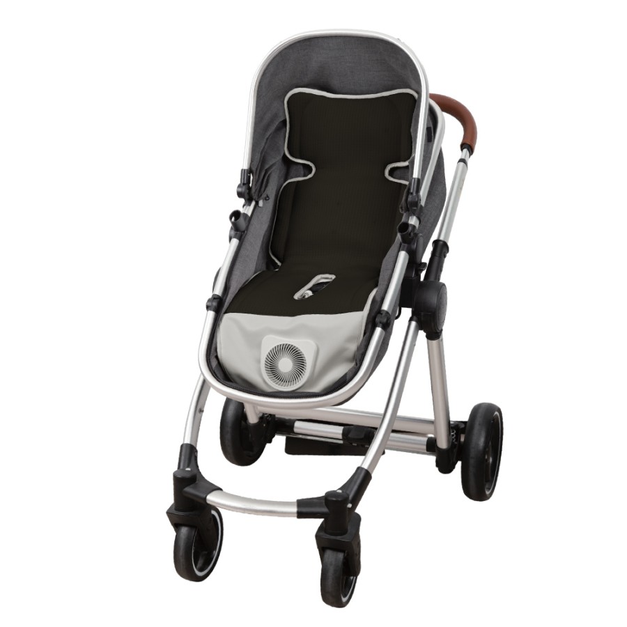 Bebe Stars Aero Κάλυμμα Καροτσιού & Καθίσματος Αυτοκινήτου με Ενσωματωμένο Ανεμιστήρα Μαύρο 80-250