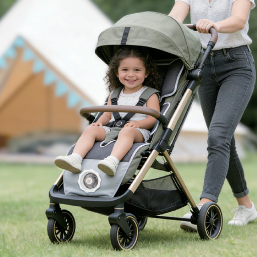 Bebe Stars Aero Κάλυμμα Καροτσιού & Καθίσματος Αυτοκινήτου με Ενσωματωμένο Ανεμιστήρα beige 80-251