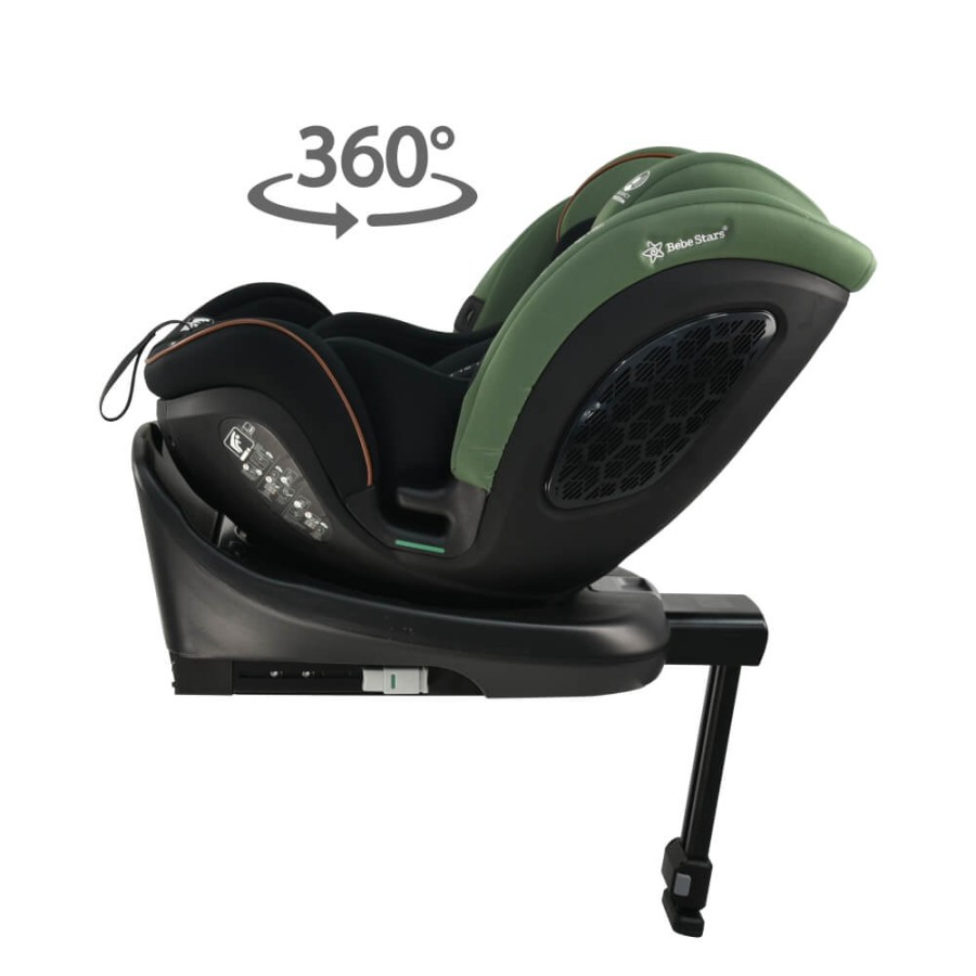 Bebe Stars Παιδικό Κάθισμα Αυτοκινήτου i-Apex i-Size 360° 0-36kg Green