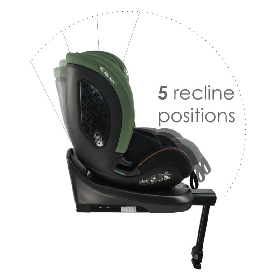 Bebe Stars Παιδικό Κάθισμα Αυτοκινήτου i-Apex i-Size 360° 0-36kg Green