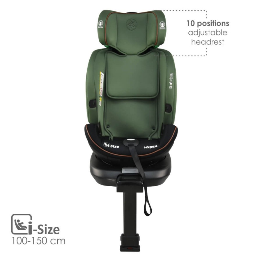 Bebe Stars Παιδικό Κάθισμα Αυτοκινήτου i-Apex i-Size 360° 0-36kg Green