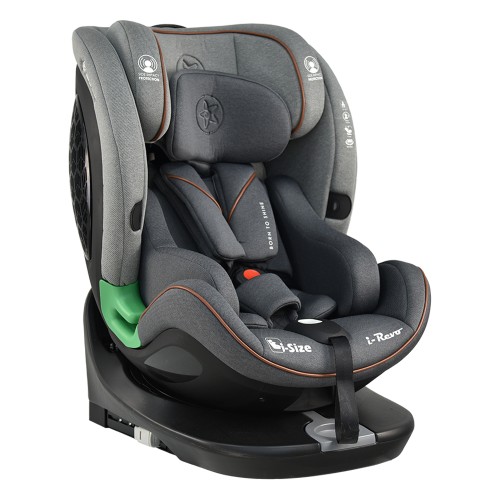 Bebe Stars Παιδικό Κάθισμα Αυτοκινήτου i-Revo i-Size 360° 0-36kg Grey