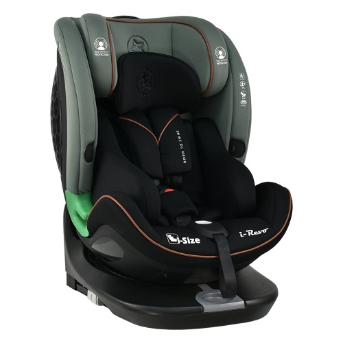 Bebe Stars Παιδικό Κάθισμα Αυτοκινήτου i-Revo i-Size 360° 0-36kg Olive