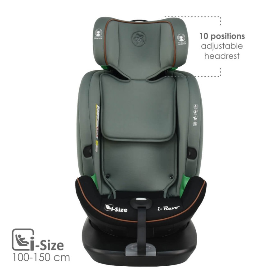 Bebe Stars Παιδικό Κάθισμα Αυτοκινήτου i-Revo i-Size 360° 0-36kg Olive