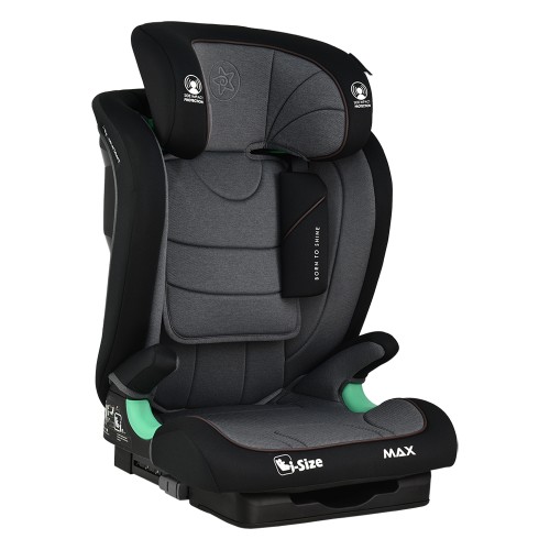 Bebe Stars Κάθισμα Αυτοκινήτου Max Isofix i-Size 100-150cm (15-36kg) Grey
