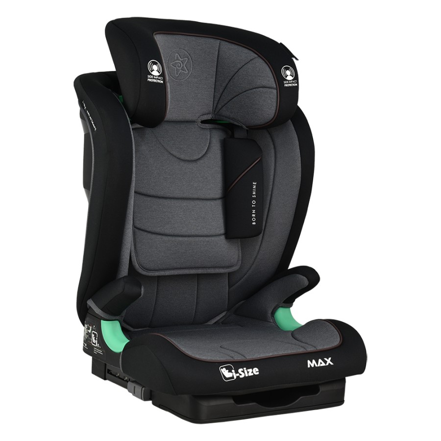 Bebe Stars Κάθισμα Αυτοκινήτου Max Isofix i-Size 100-150cm (15-36kg) Grey