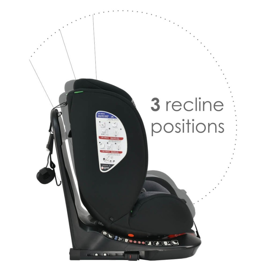 Bebe Stars Παιδικό Κάθισμα Αυτοκινήτου Epic Isofix i-Size 360° Black 0-36kg