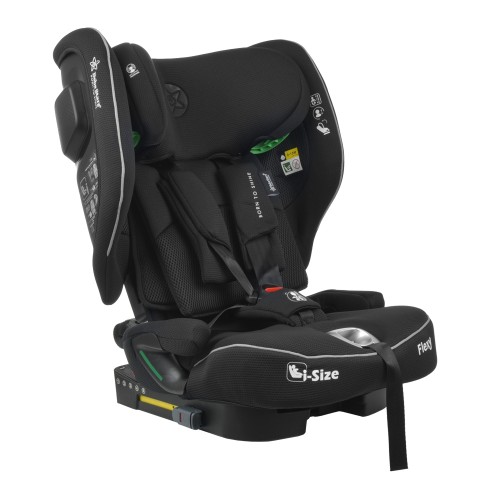 Παιδικό Κάθισμα Αυτοκινήτου Bebe Stars Flexy Isofix i-Size Black 76-150cm (3-12 ετών)