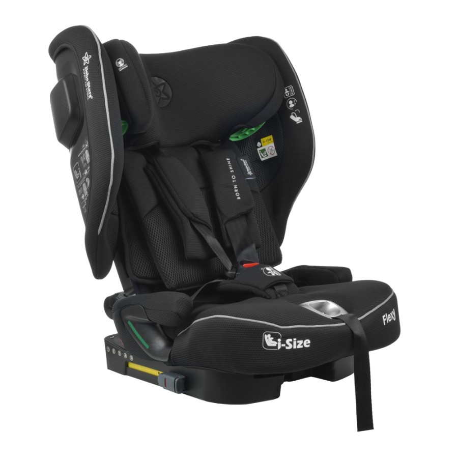 Παιδικό Κάθισμα Αυτοκινήτου Bebe Stars Flexy Isofix i-Size Black 76-150cm (3-12 ετών)