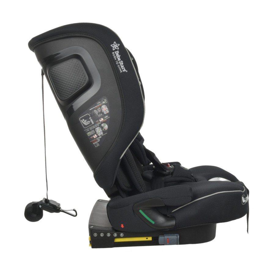 Παιδικό Κάθισμα Αυτοκινήτου Bebe Stars Flexy Isofix i-Size Black 76-150cm (3-12 ετών)