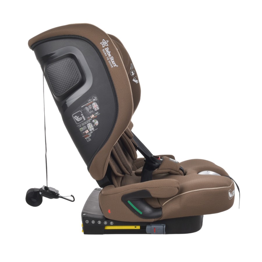 Παιδικό Κάθισμα Αυτοκινήτου Bebe Stars Flexy Isofix i-Size Coffee 76-150cm (3-12 ετών)