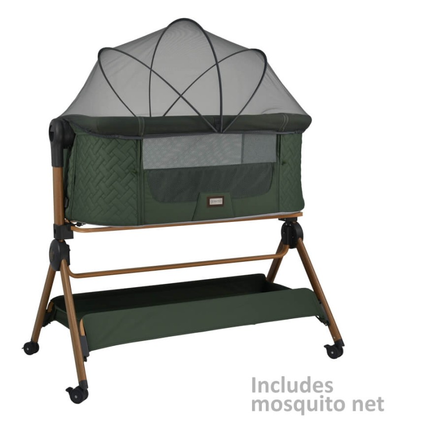 Bebe Stars Βρεφικό Λίκνο & Καρέκλα Φαγητού Serenity 2 σε 1 Forest Green