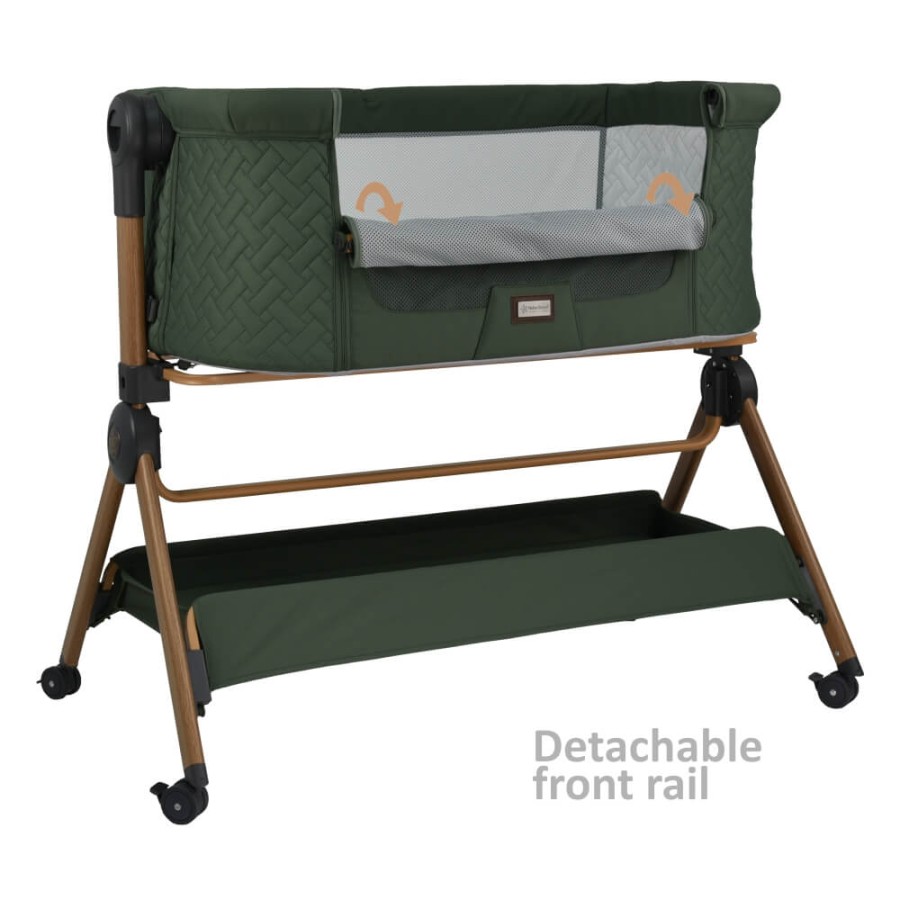 Bebe Stars Βρεφικό Λίκνο & Καρέκλα Φαγητού Serenity 2 σε 1 Forest Green