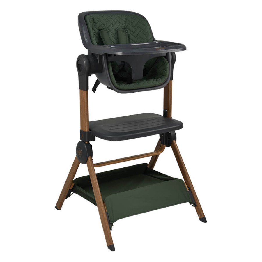 Bebe Stars Βρεφικό Λίκνο & Καρέκλα Φαγητού Serenity 2 σε 1 Forest Green