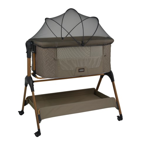 Bebe Stars Βρεφικό Λίκνο Style 2 σε 1 Natural Beige