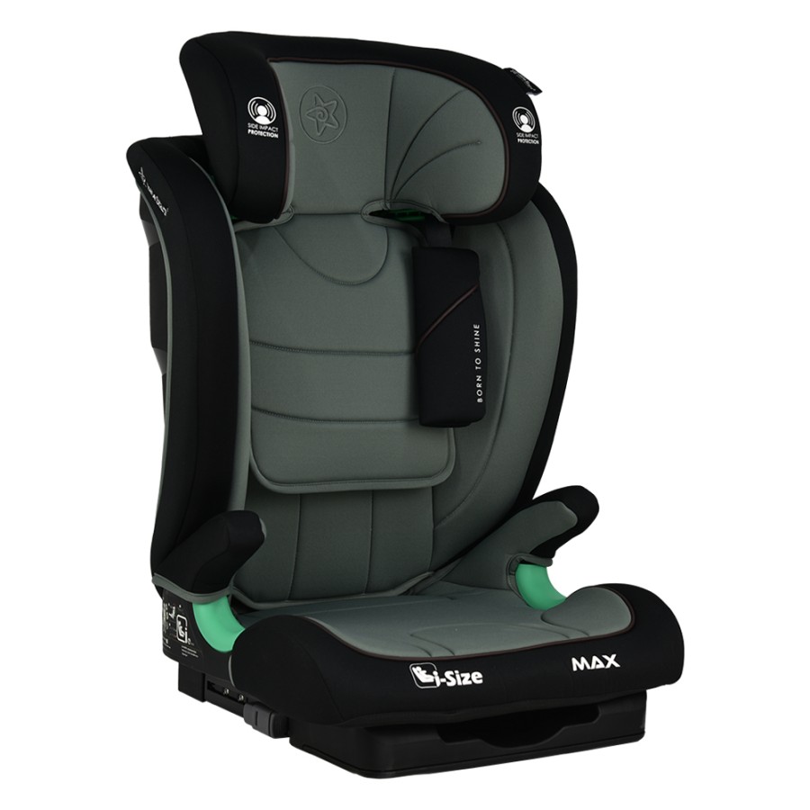 Bebe Stars Κάθισμα Αυτοκινήτου Max Isofix i-Size 100-150cm (15-36kg) Olive