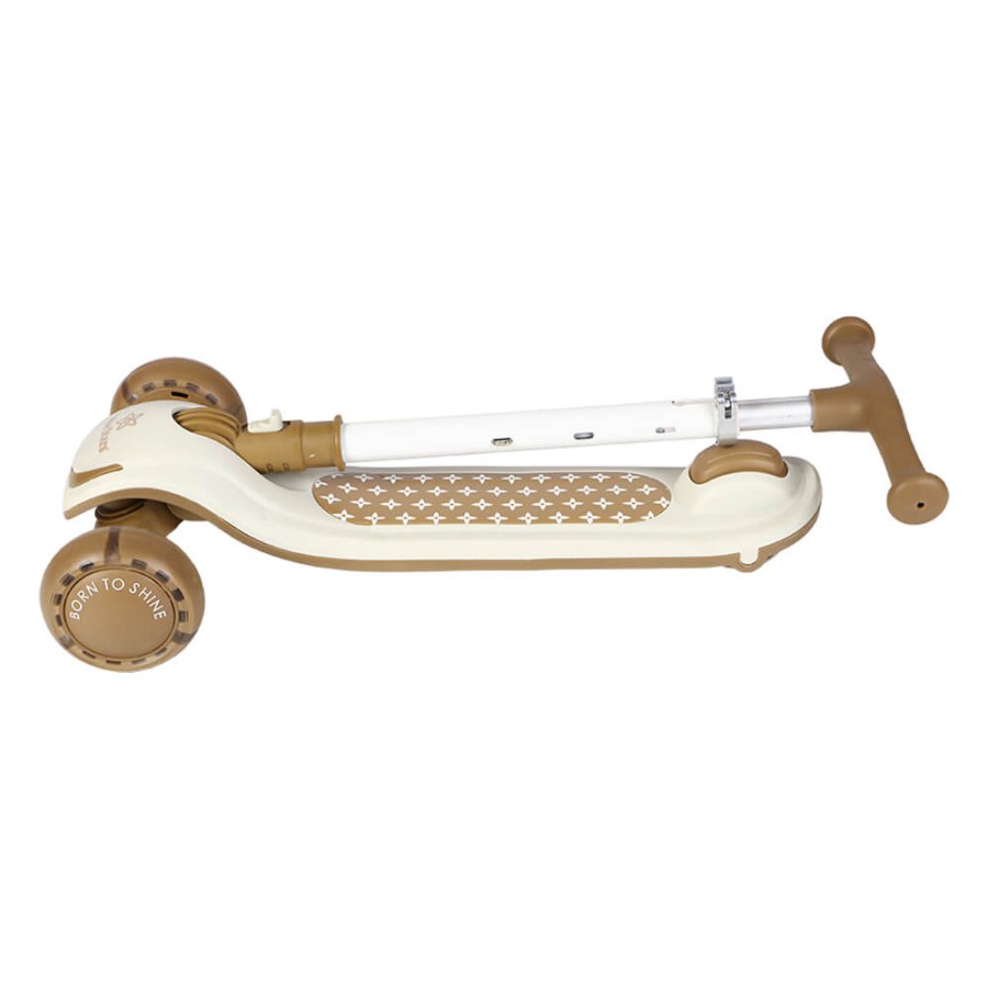 Bebe Stars Παιδικό Πατίνι με Φώτα LED X-Ride Beige 670-182