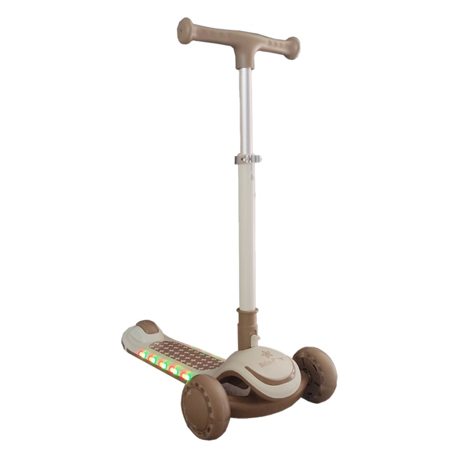 Bebe Stars Παιδικό Πατίνι με Φώτα LED X-Ride Beige 670-182