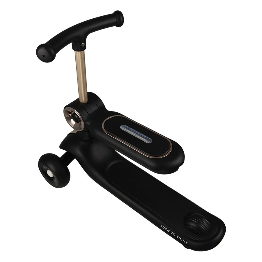 Bebe Stars X-Ride 3 in 1 Black Παιδικό Πατίνι με LED & Ποδήλατο Ισορροπίας