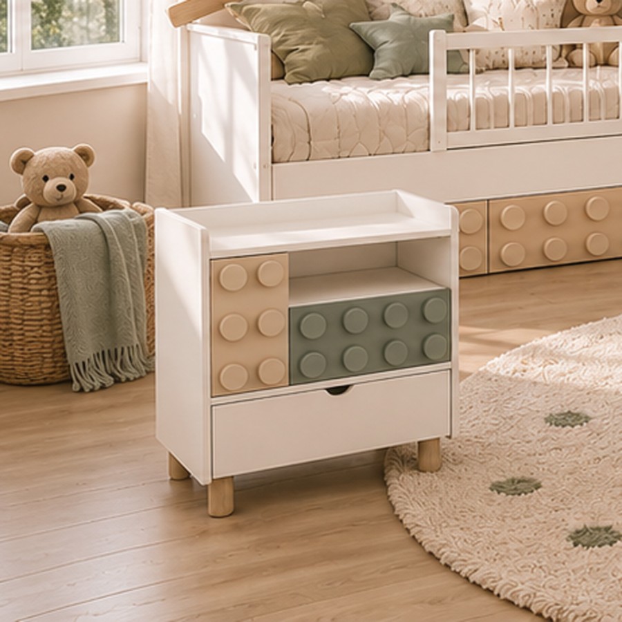 Bebe Stars Συρταριέρα LEGO με Soft Close και Αποθηκευτικούς Χώρους