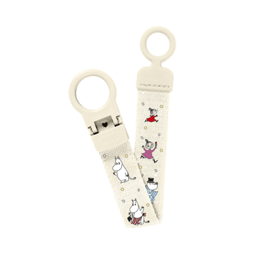 Bibs X Moomin Friends Κλιπ Πιπίλας Ivory 22εκ.