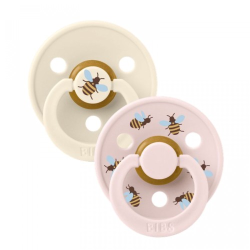 Bibs Πιπίλες Studio Colour Bumblebee Ivory Mix από 100% Φυσικό Καουτσούκ 2τμχ. No2 6+ μηνών