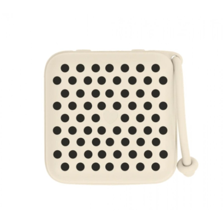 Θήκη για 3 Πιπίλες Bibs Studio Polka Ivory Black